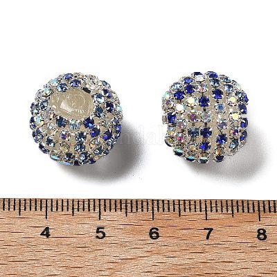 Сверкающие стеклянные стразы круглые бусины OACR-S048-01J-1