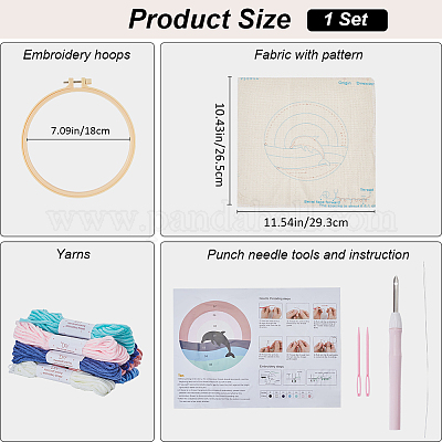 Стартовые наборы для вышивки перфоратором DIY-WH20007-13D-1