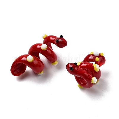 Эмалевые бусины ручной работы в технике лэмпворк LAMP-K039-35D-1