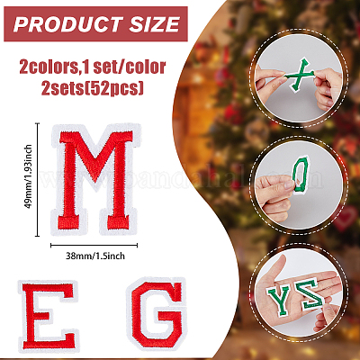 2 комплект 2-х цветных фетровых тканей с рождественской тематикой PATC-HY0001-31-1