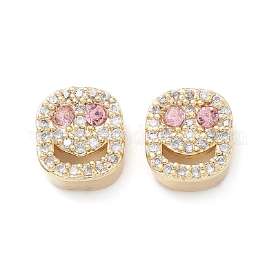 Латунные микро проложить кубического циркония бусы KK-M241-01N-1