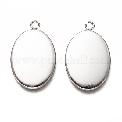 Подвеска-кабошон из не тускнеющей нержавеющей стали 304 STAS-I176-03A-1