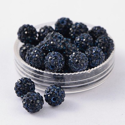 Pave disco бусины RB-Q195-8mm-207-1