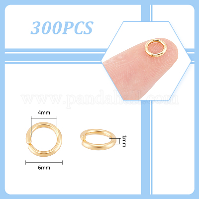 300 шт. Открытые соединительные кольца из нержавеющей стали 304 STAS-UN0058-56G-01-1