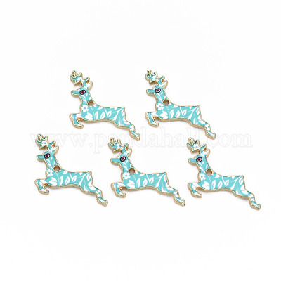 Подвески из эмали и сплава ENAM-N055-017A-07-NR-1