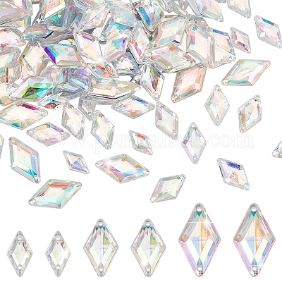 300 шт. 3 стиля акриловые пришивные стразы MACR-PH0001-76B-1