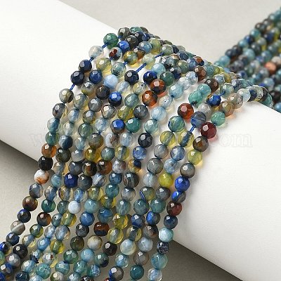 Природный агат бисер нитей G-E469-12Z-1