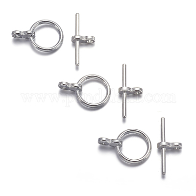 Застежки тоггл в тибетском стиле  TIBE-AB2035Y-N-NF-1