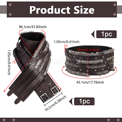 Ремень из искусственной кожи&nbsp;AJEW-WH0248-628-1