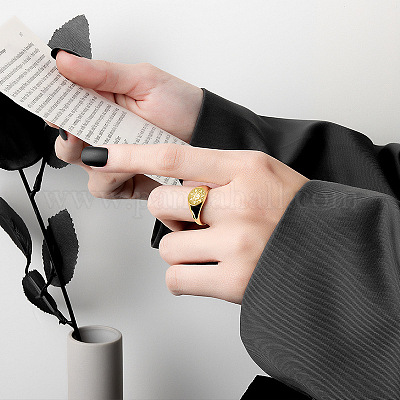 Плоские круглые с узором «солнце» латунные манжеты кольца FS-WGA9DBD-01-1