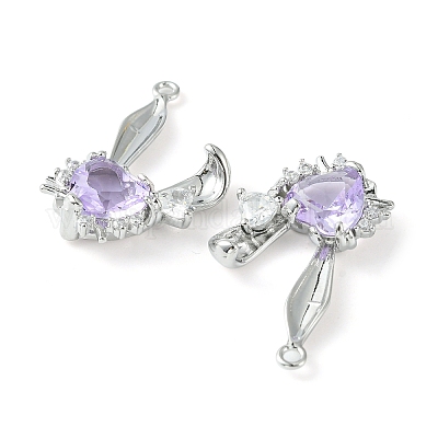 Латунные микро проложить кубического циркония подвески KK-L208-05P-03-1