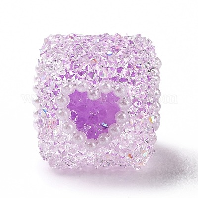 Акриловые бусины OACR-E009-01-1