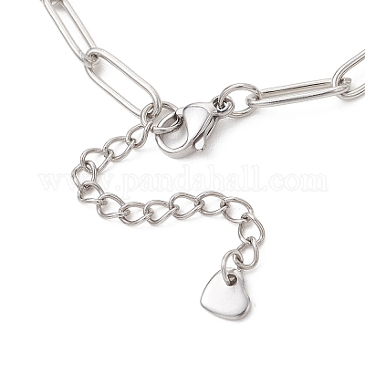 Изготовление браслета-цепочки из скрепок из нержавеющей стали 304&nbsp;AJEW-JB01583-1