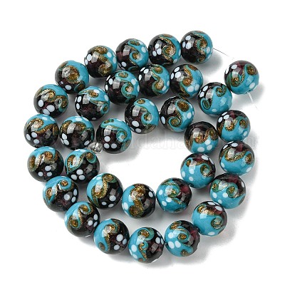 Ручной золотой песок бусины бисер нитей LAMP-A003-03F-1