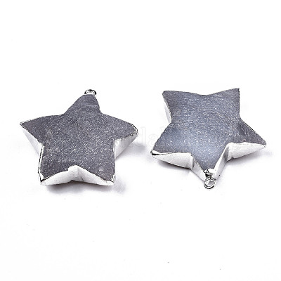 Природные серые агаты подвески G-T131-42-1