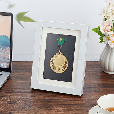 Деревянная витрина для одной медали&nbsp;ODIS-WH0086-113C-1