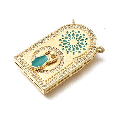 Латунные микро проложить кубического циркония подвески KK-Z125-25G-1