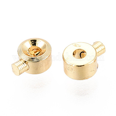 Зажимные бусины из латуни KK-N259-07-1