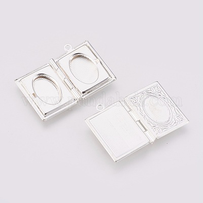 Латунь фото медальон подвески KK-P149-01S-1