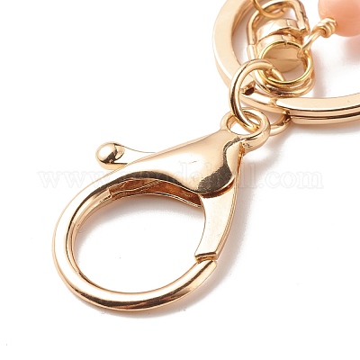 Брелок с подвесками ручной работы из полимерной глины и сплава эмали KEYC-JKC00337-1