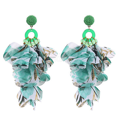 Серьги-гвоздики из акрила и сплава FS-WG3C6DF-11-1