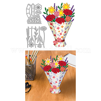 Углеродистая сталь разрезает трафареты DIY-WH0309-2338-1