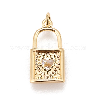 Латунные микро проложить кубического циркония подвески KK-A161-30G-1