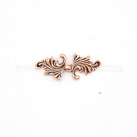 Экологичные застежки-крючки из цинкового сплава PALLOY-WH0031-03R-1