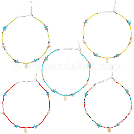 5 шт. 5 цвета NJEW-CY0001-04-1