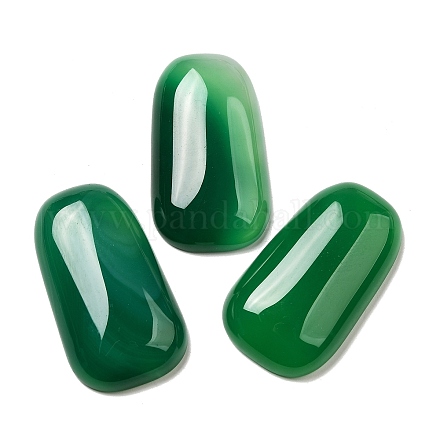 Натуральный зеленый оникс агат (окрашенный и нагретый) кабошоны G-Q018-07A-1