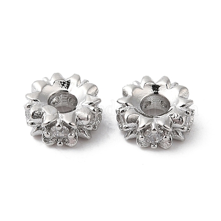 Латунные микро проложить кубических циркония шарики прокладки KK-P234-39P-1