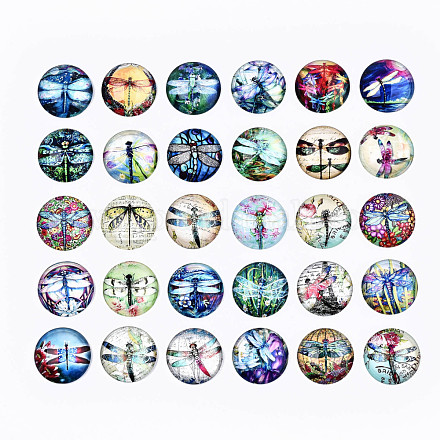 Кабошоны из стекла GGLA-S036-07-1