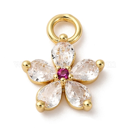 Латунные микро проложить кубического циркония подвески KK-I276-05G-01A-1