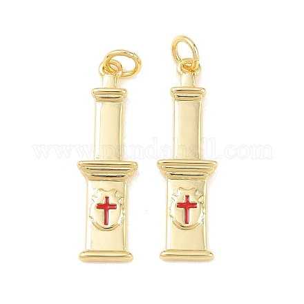 Латунь эмаль подвески KK-B167-07G-1