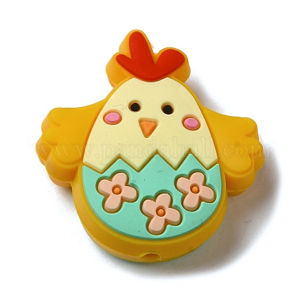 Пасхальные силиконовые фокусные бусины SIL-A006-08C-1