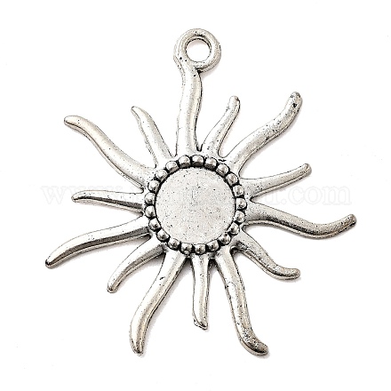 Тибетском стиле сеттинги сплав ВС подвеска кабошон X-TIBEP-Q043-079-RS-1