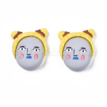 Непрозрачные кабошоны из смолы CRES-N024-56-1