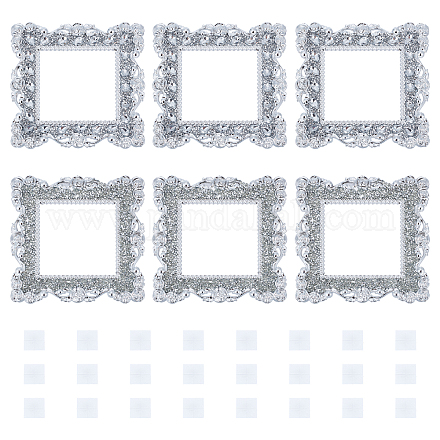 6шт 2-х стильная пластиковая рамка переключателя питания AJEW-PH0002-85-1