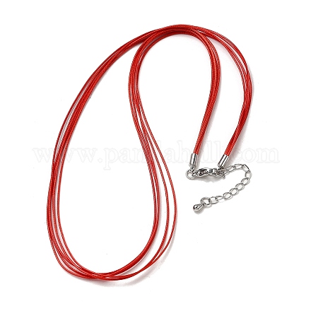 Изготовление ожерелья из двух нитей вощеного шнура толщиной 1 мм MAK-C005-01N-1