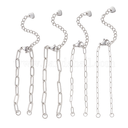 Изготовление браслета-цепочки из скрепок из нержавеющей стали 304&nbsp;AJEW-JB01583-1