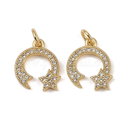 Латунные микро проложить кубического циркония подвески KK-I358-058A-G-1