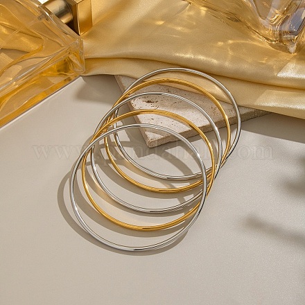 5 шт. браслетов в винтажном стиле из нержавеющей стали 304 для женщин TU6606-4-1