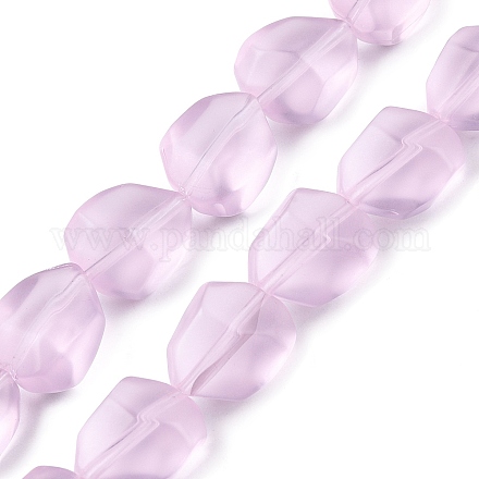 Матовые стеклянные бусины GLAA-T023-30B-1