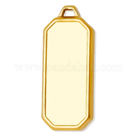 Прямоугольная подвеска из нержавеющей стали 304 с оправой в виде кабошона X-PW-WGC3B04-02-1