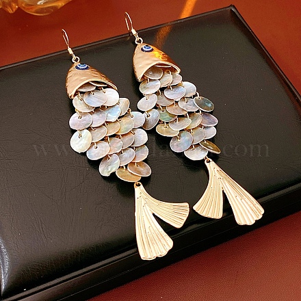 Сплав болтающиеся серьги EJEW-D349-01G-1