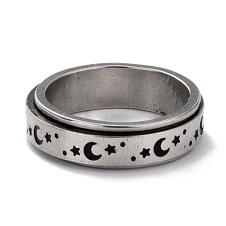 Не тускнеющий вращающийся спиннер из нержавеющей стали 203 для снятия стресса и беспокойства RJEW-G118-01P-1