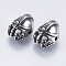 304 Stainless Steel Beads, Gladiator Helmet, Antique Silver, 15x11.5x9mm, Hole: 1.5mm
