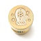 Christmas Golden Tone Wax Seal Brass Stamp Heads, for Wax Seal Stamp, Gloves, 15x14mm, Hole: 7mm