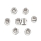 Brass Beads, Cube, Faceted, Cadmium Free & Nickel Free & Lead Free, Real Platinum Plated, 2.5x2.5x2.5mm, Hole: 1x1mm