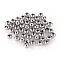 Non-Tarnish 304 Stainless Steel Round Seamed Beads, for Jewelry Craft Making, Stainless Steel Color, 8x7.5mm, Hole: 2.5~3mm
